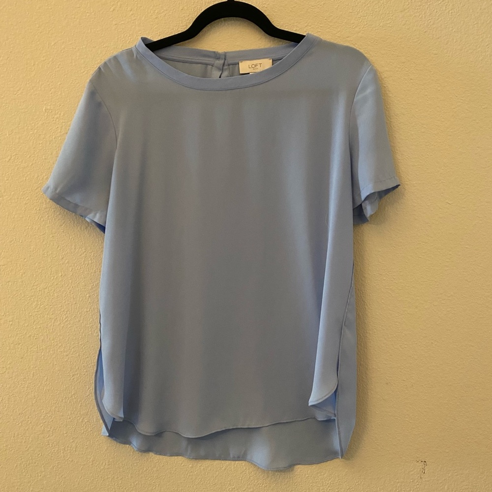 Loft light blue blouse